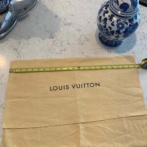 LARGE Louis Vuitton flap dust bag 22”x15 1/2”. Perfect condition